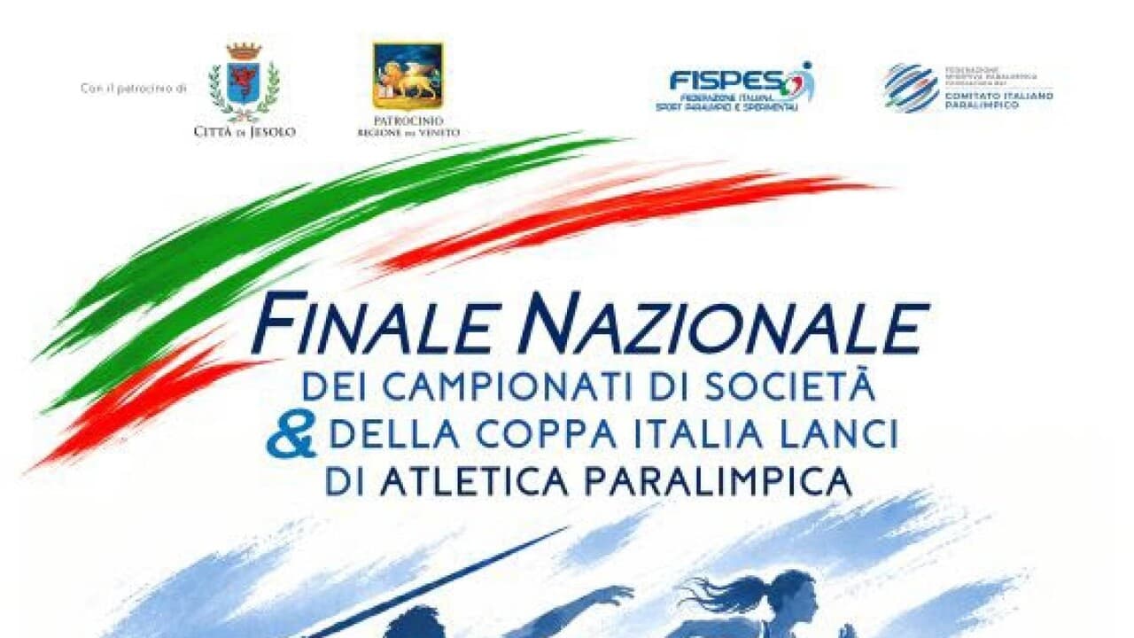 Atletica paralimpica, a Jesolo la finale nazionale dei Campionati Italiani di Società