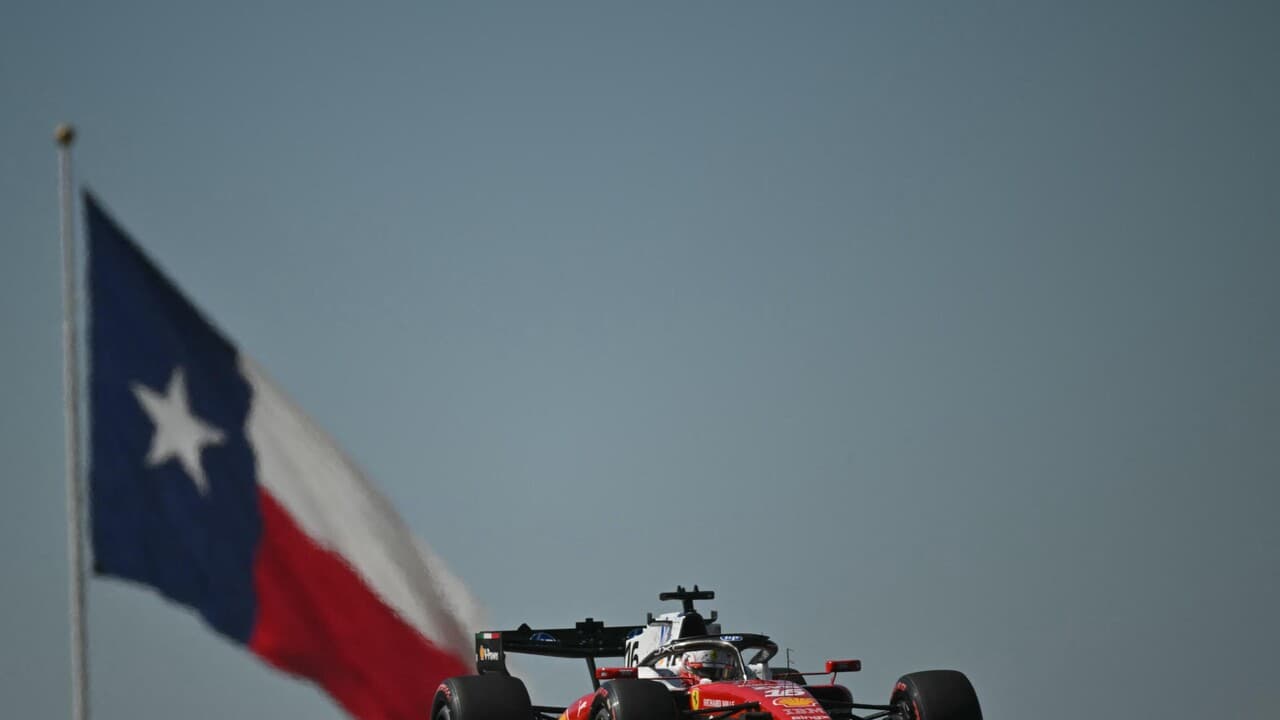 Leclerc vola con la Ferrari nelle prime prove libere ad Austin, Kimi Antonelli quinto