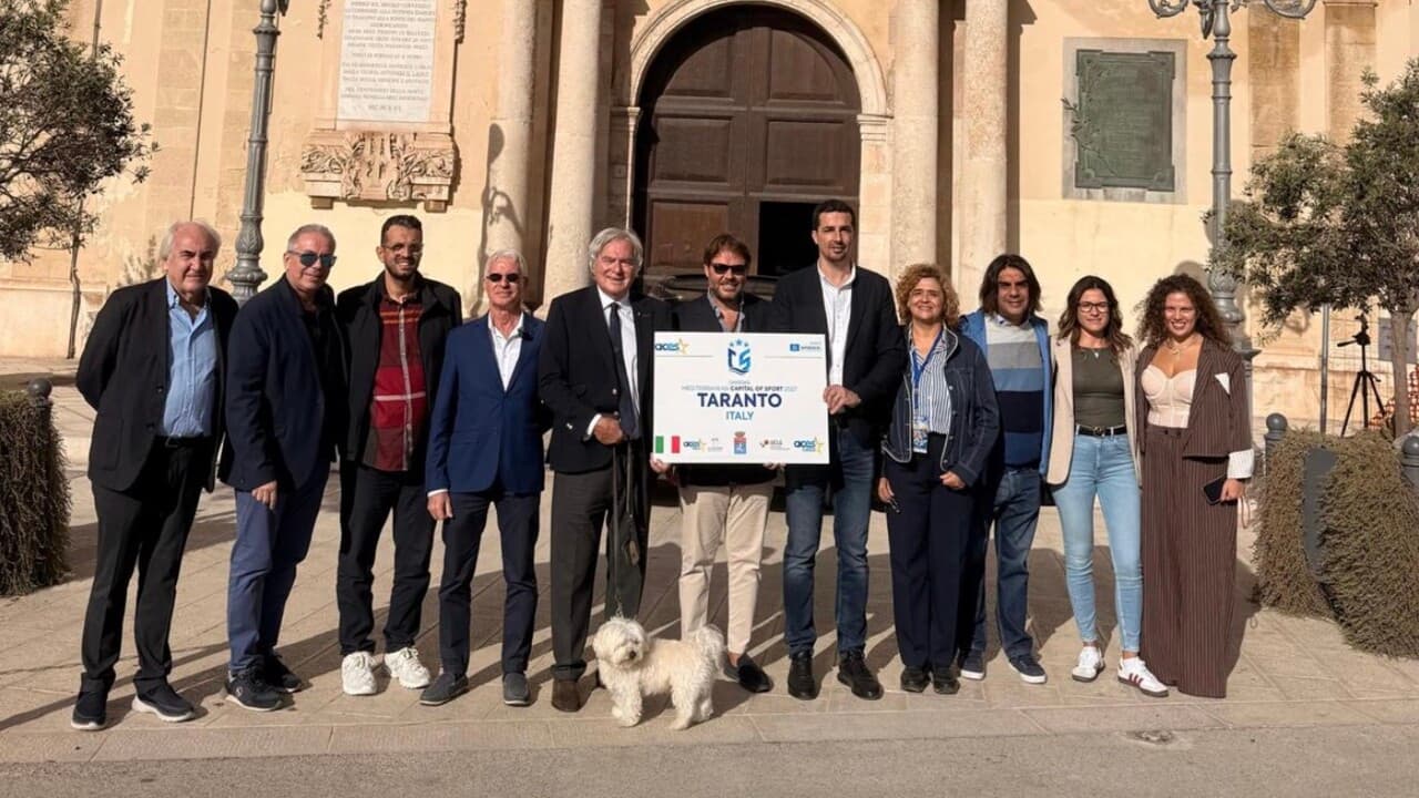 Taranto sarà Capitale dello Sport del Mediterraneo 2027
