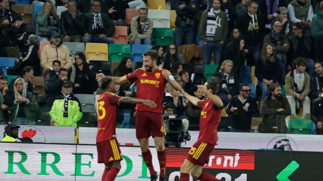 Serie A: Udinese-Roma 2-5