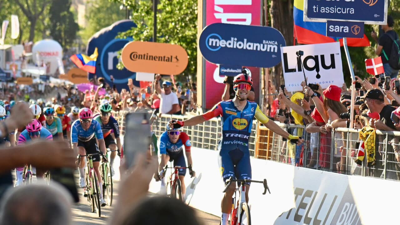 Jonathan Milan vince la prima tappa del Giro di Polonia