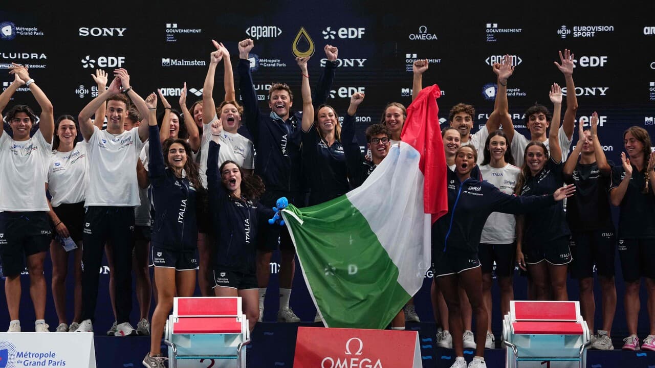 Europei nuoto: il medagliere finale di Parigi, Italia seconda