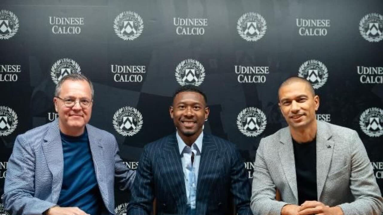 L'Udinese ufficializza Alaba, 'per una squadra sempre più ambiziosa'