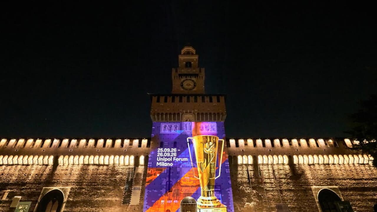 EuroVolley: il Castello Sforzesco di Milano diventa un'installazione