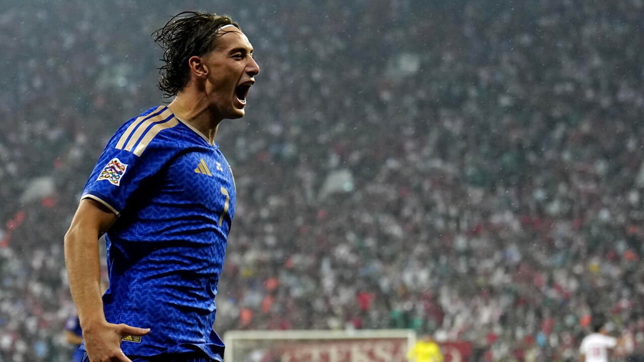 Nations League: Pio Esposito "Ci tenevo a segnare per dedicare il gol a mia nonna'