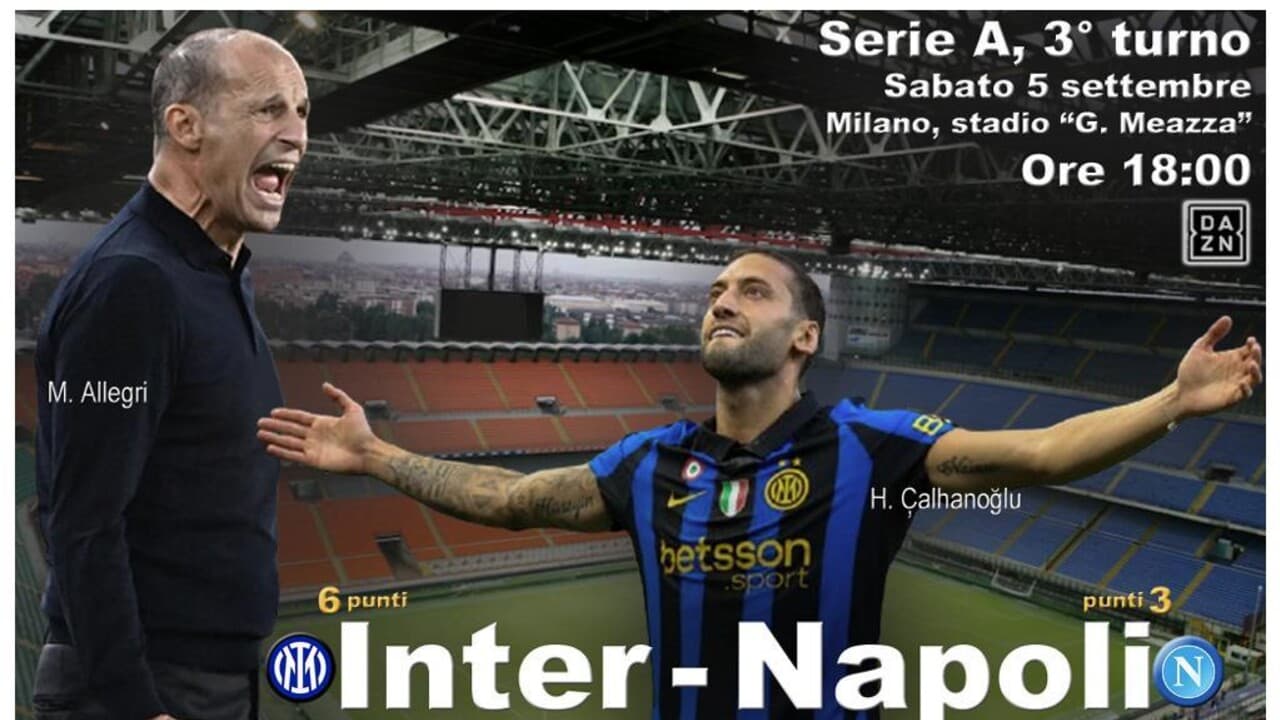 Serie A: in campo Inter-Napoli 0-0 DIRETTA