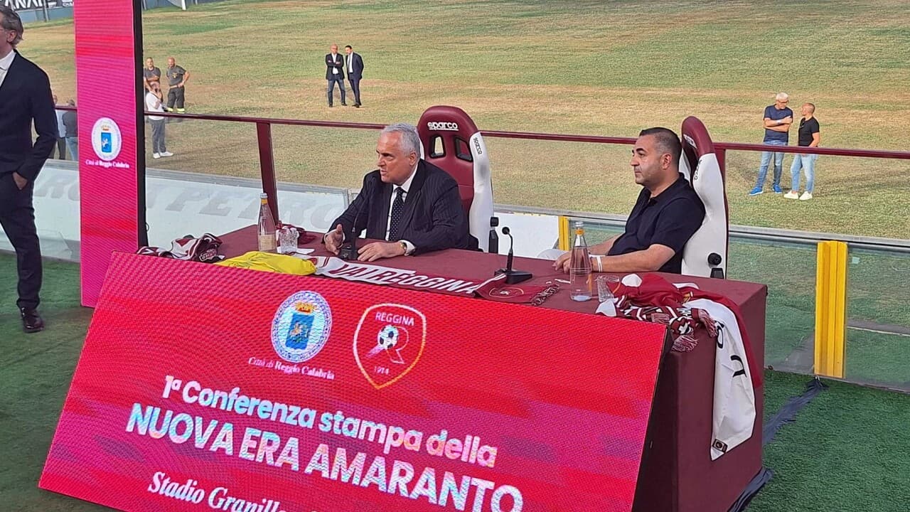 Lotito si presenta a Reggio Calabria, "serie D solo momento di partenza"
